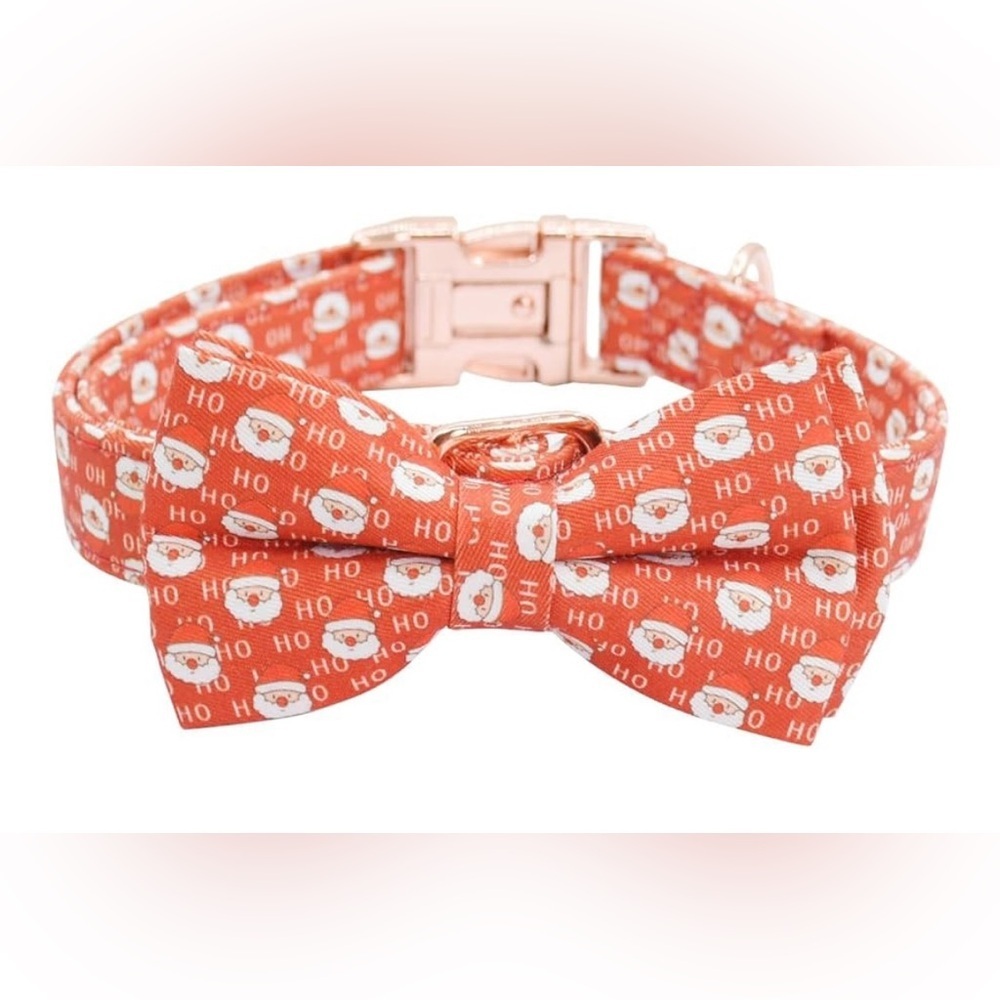 Dog Collar (Set of 2) Bow Tie Metal Buckle Dog Collar Soft M(13-18in) (0066) - Picture 6 of 8